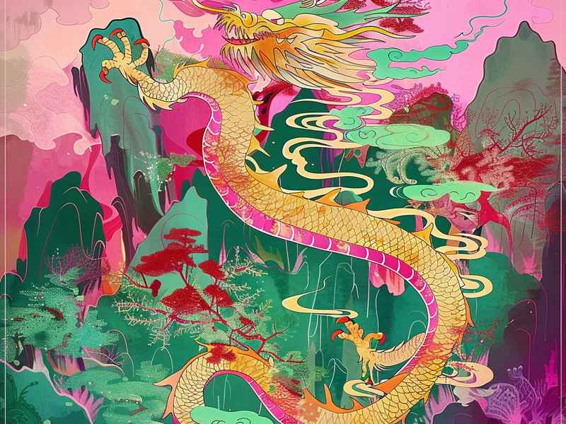 叶公好龙儿童简笔画，叶公好龙简笔画 儿童画
