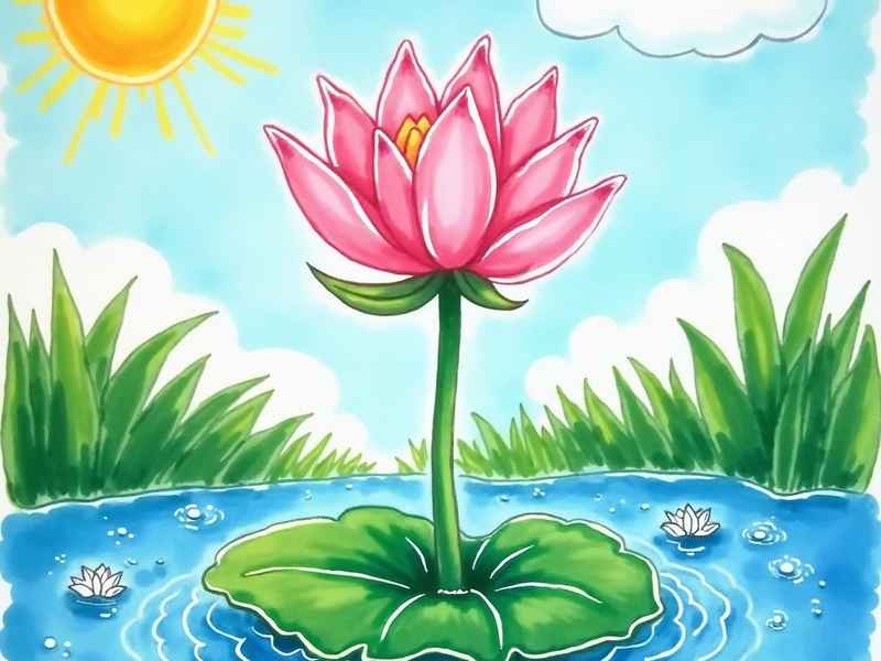 夏天的画儿童画、夏天的儿童画简笔画