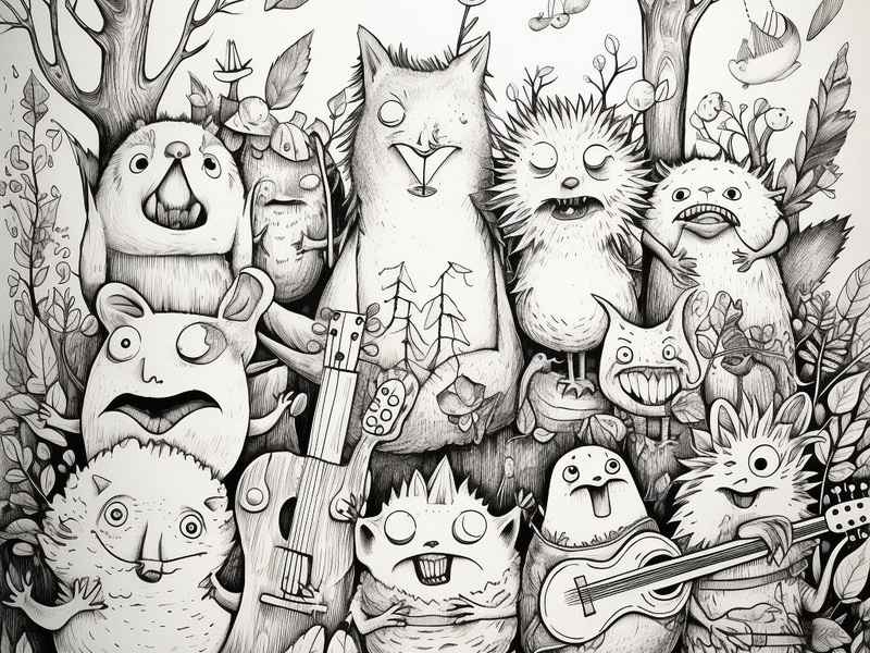 线描画的绘本故事 线描画的绘本故事有哪些