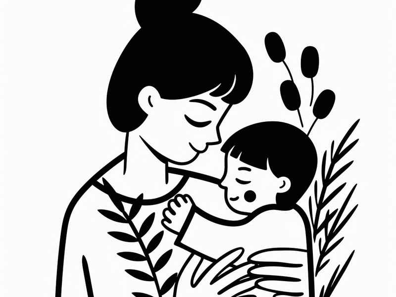 睡前妈妈讲故事的简笔画、一个妈妈在给孩子讲睡前故事的简笔画 睡前妈妈讲故事的简笔画、一个妈妈在给孩子讲睡前故事的简笔画