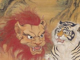 狮吼国画、佛音狮吼国画