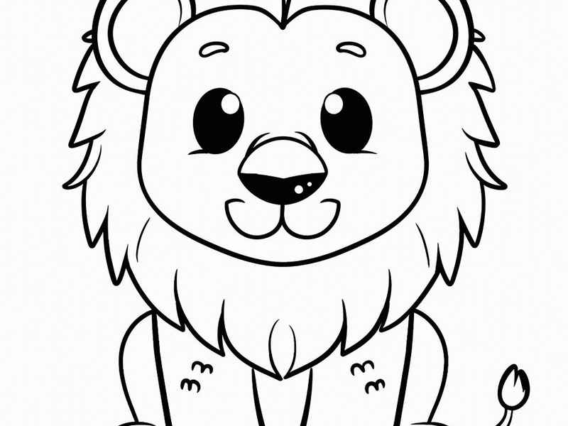 狮吼的画法（吼叫的狮子简笔画）