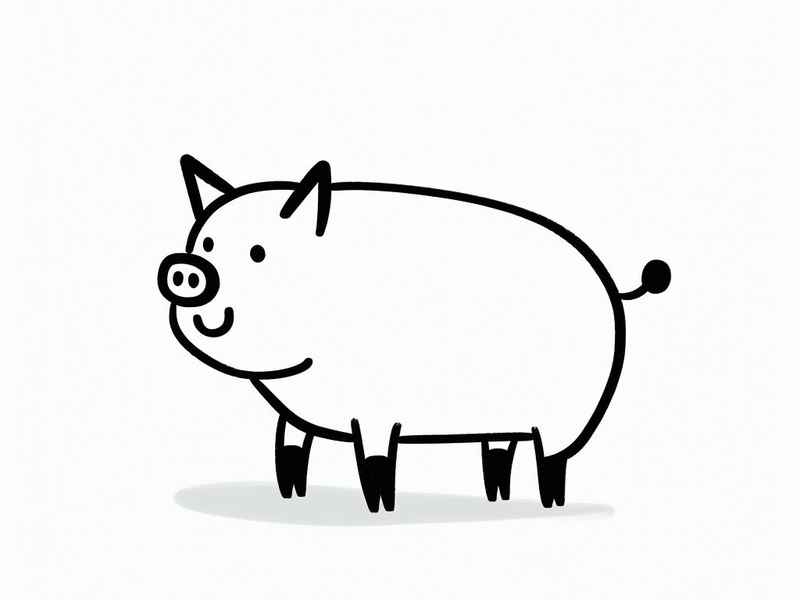 猪爷爷的简笔画、猪爷爷的简笔画怎么画