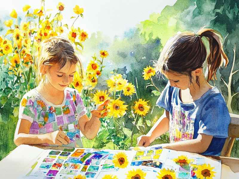夏天的故事绘画、夏天的故事绘画教案