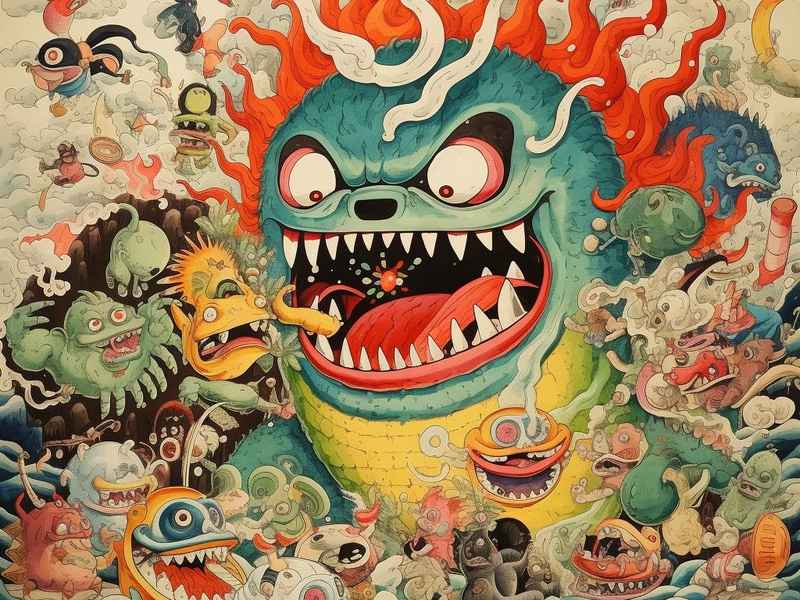 水怪儿童画 水怪儿童画法