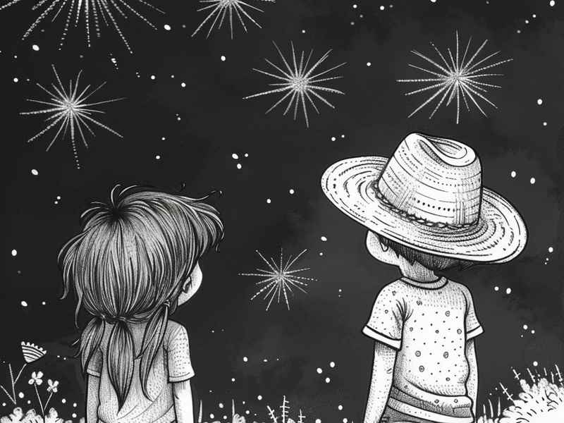 烟花儿童绘本（烟花儿童绘本图片）