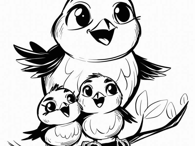 小鸟的故事简笔画（小鸟的故事简笔画图片）