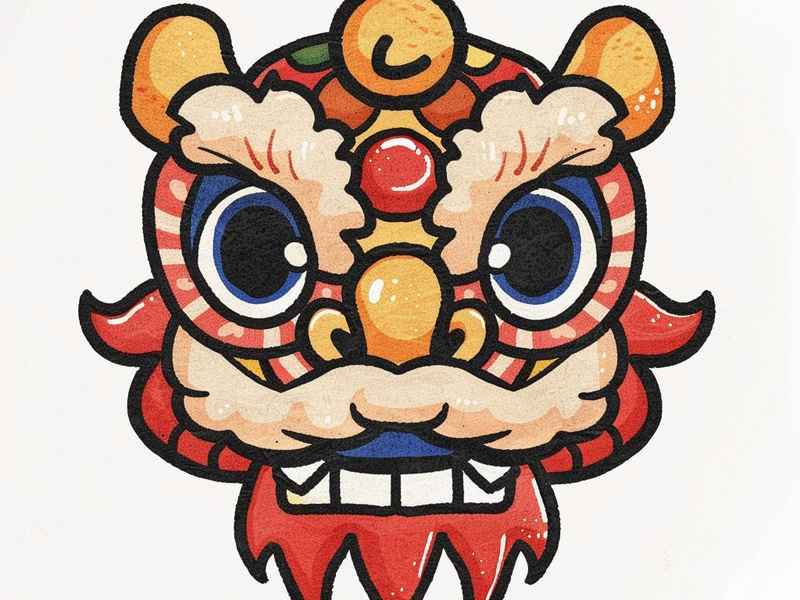 醒狮简笔画儿童画(醒狮简笔画儿童) 醒狮简笔画儿童画(醒狮简笔画儿童)