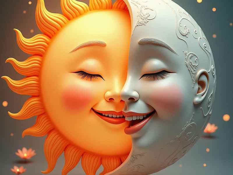 太阳和月亮的有趣的故事，太阳和月亮的有趣的故事作文