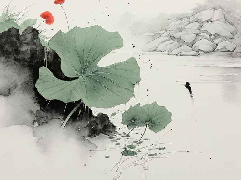 王冕画荷花的故事简笔画 王冕画荷花的故事简笔画怎么画