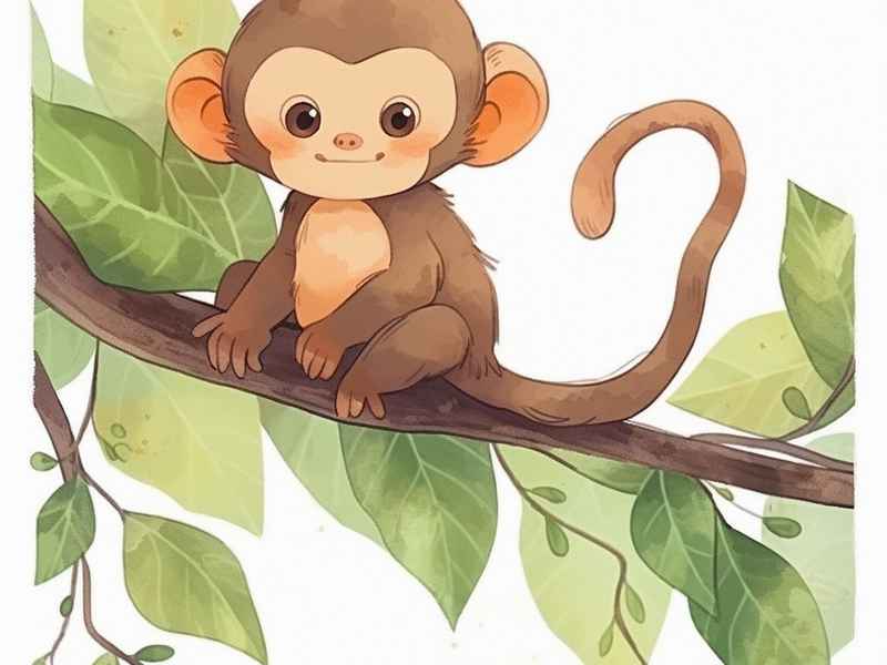 幼儿故事知错就改的小猴、知错能改的小猴幼儿故事插图 幼儿故事知错就改的小猴、知错能改的小猴幼儿故事插图
