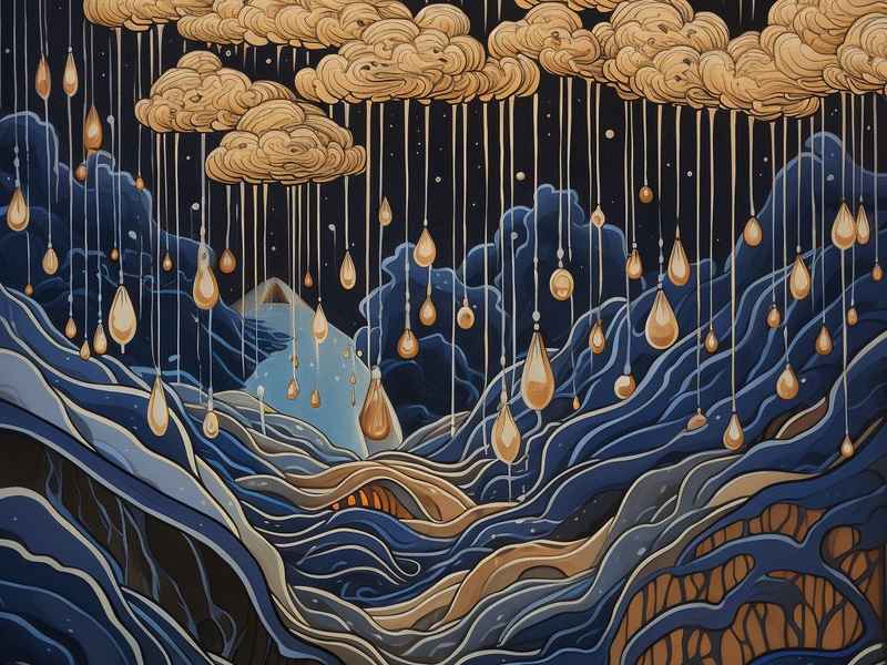 雨水节气画儿童、雨水节气儿童绘画 雨水节气画儿童、雨水节气儿童绘画