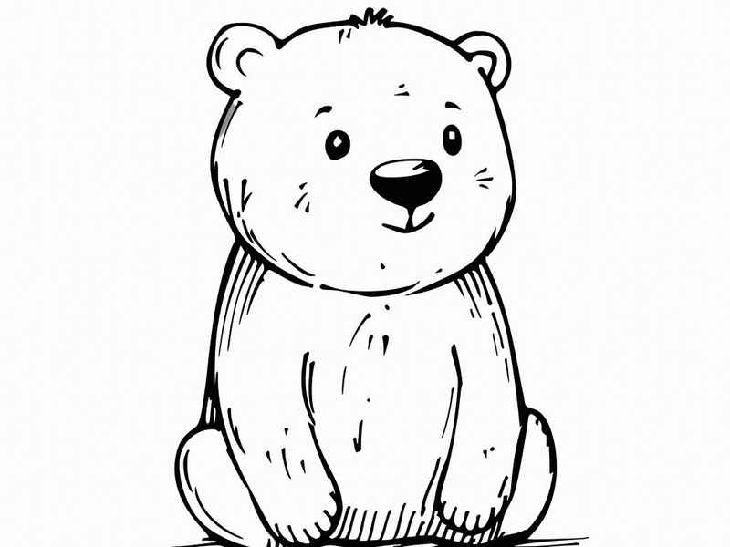玩偶小熊简笔画、玩偶小熊简笔画可爱