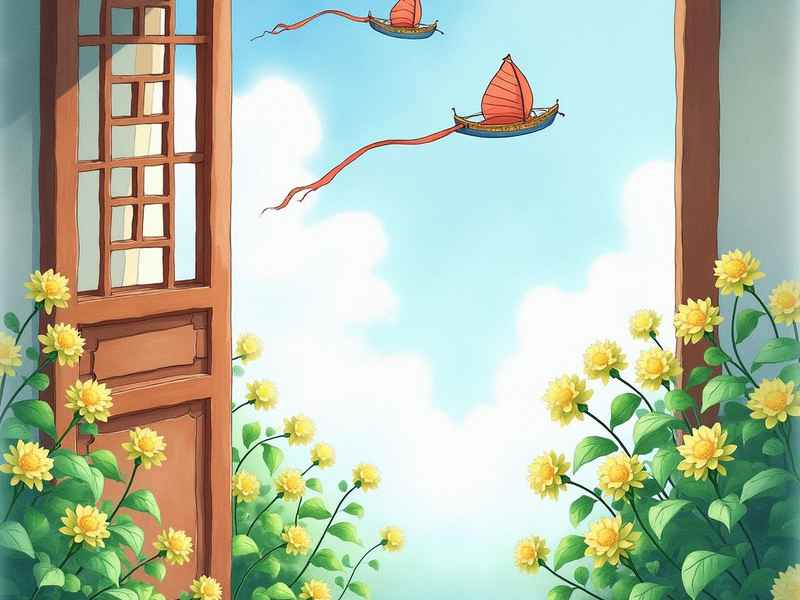 外婆家的澎湖湾儿童故事情景画，外婆的澎湖湾幼儿情景画