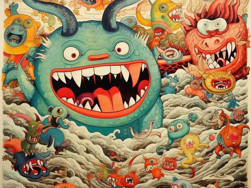 水怪儿童画 水怪儿童画法