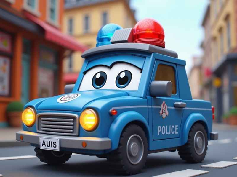 睡前故事警车的故事，关于警车的睡前故事