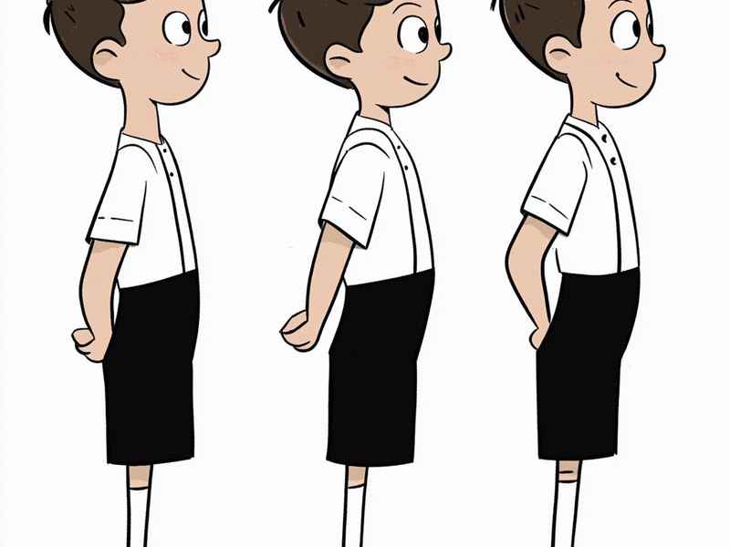 直线走幼儿动画 幼儿直线走活动目标