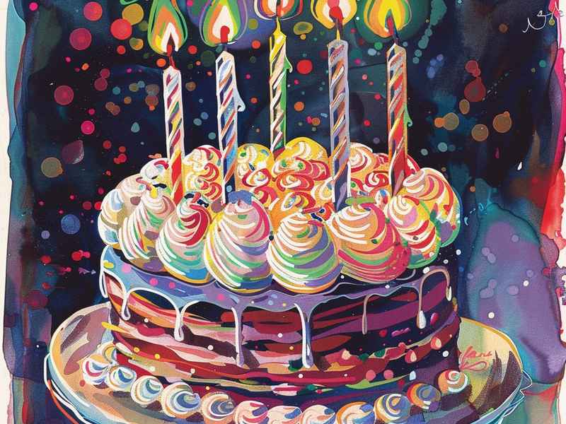 生日儿童画 - 生日儿童画简单漂亮
