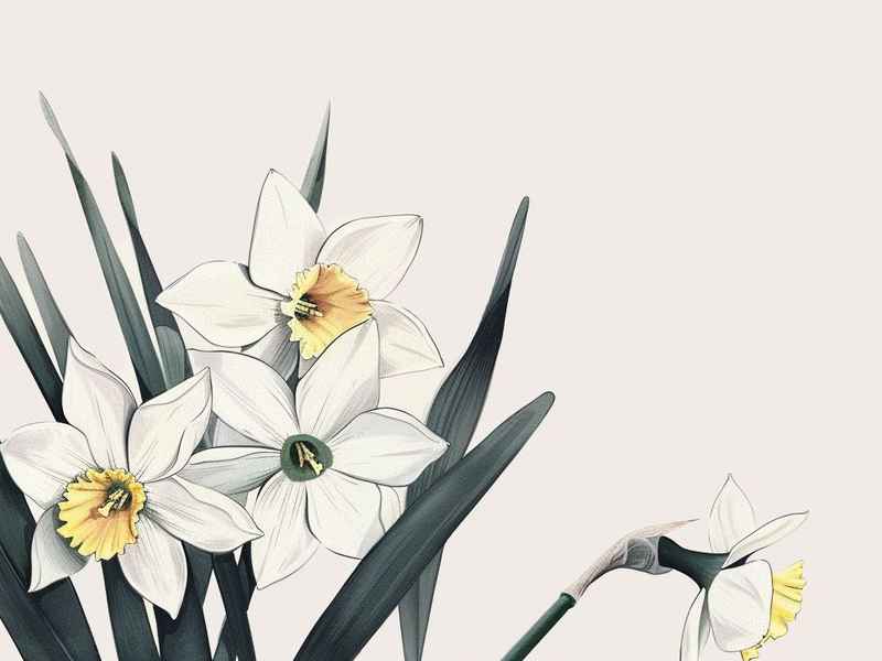 水仙花绘本文字版，水仙花绘本文字版图片