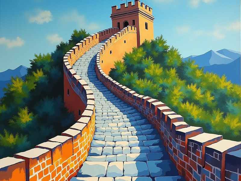 长城儿童简笔画,长城儿童简笔画涂色 长城儿童简笔画,长城儿童简笔画涂色