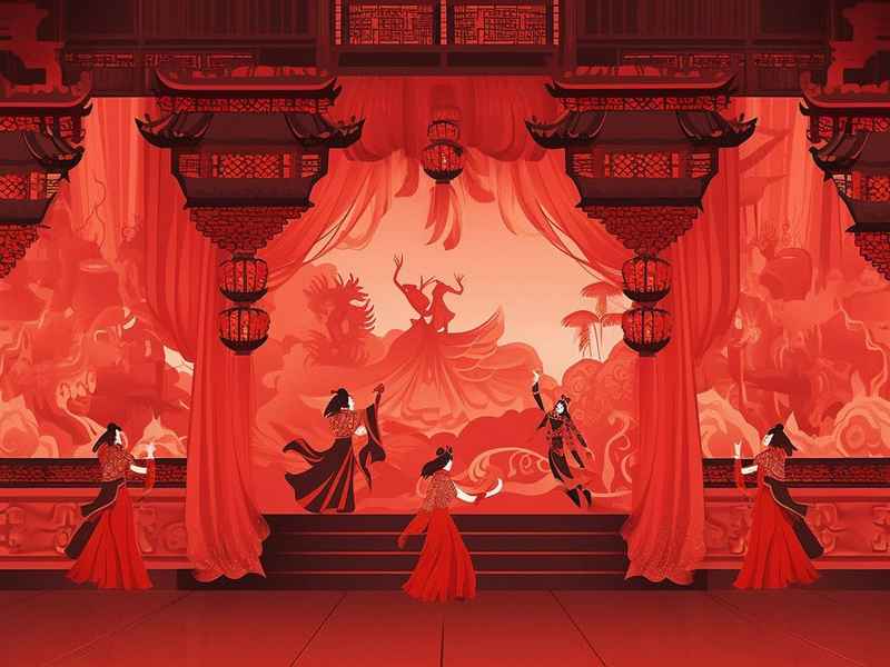 中国神话故事表演剧本，中国神话故事表演剧本6人版