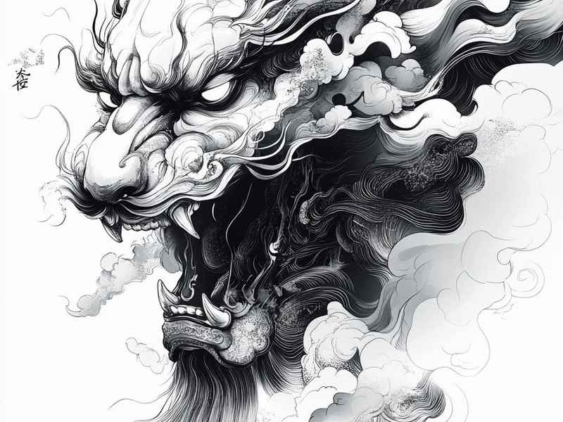 狮吼国画（佛音狮吼国画）