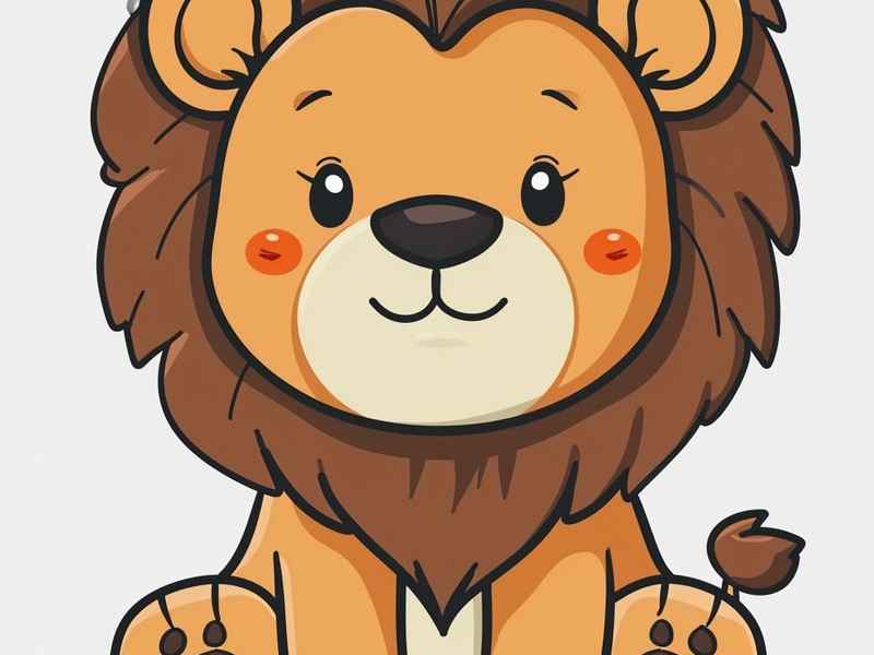 狮简笔画幼儿、幼儿简笔狮子画