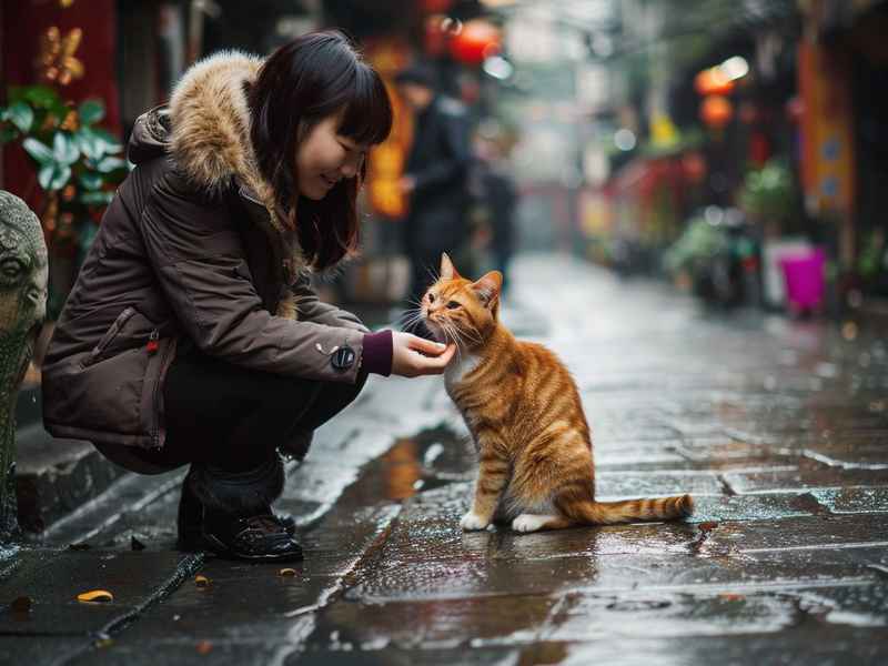 我与流浪猫的儿童故事，我与流浪猫的故事700