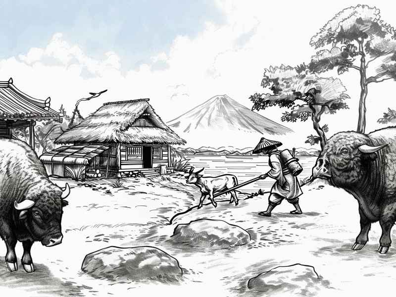 愚公移山的故事图片素描（愚公移山的故事的图片）