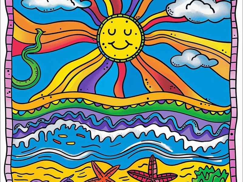 夏天的故事简笔画彩色,夏天的故事幼儿简笔画 夏天的故事简笔画彩色,夏天的故事幼儿简笔画