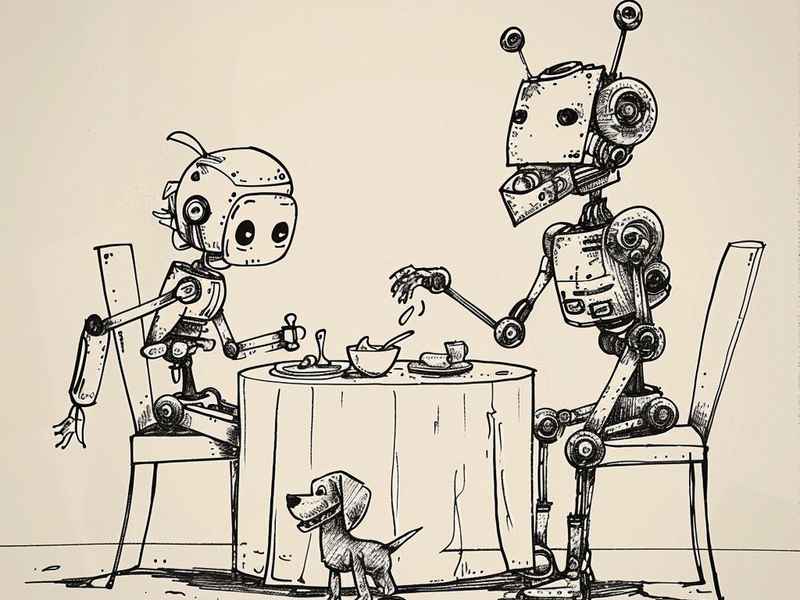 很久以前的动画片（很久以前的动画片有个机器人要吧另一个机器人吃了）