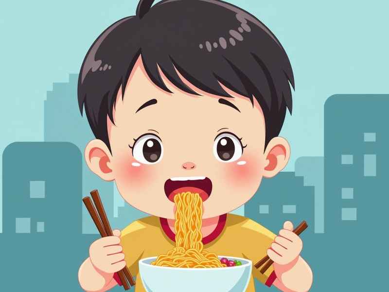 关于面条的幼儿故事 - 关于吃面条的幼儿故事
