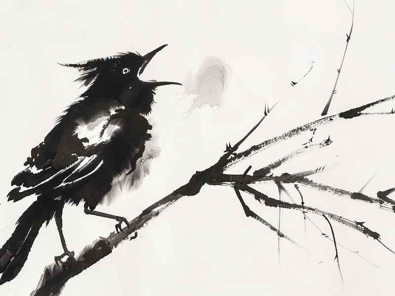 好玩的水墨儿童画；好玩的水墨儿童画图片