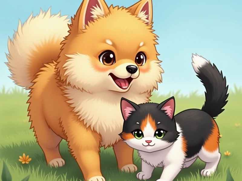 猫猫狗狗故事、猫和小狗的故事