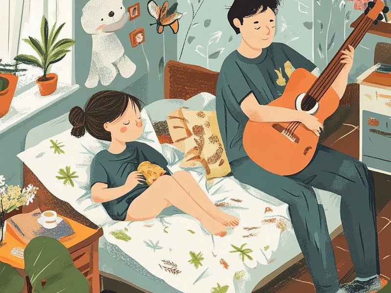 情侣睡前故事插画、情侣睡前故事插画素材 情侣睡前故事插画、情侣睡前故事插画素材