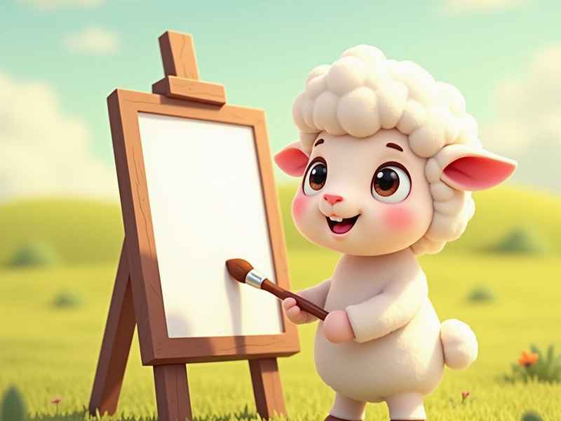 睡前故事 小羊给妈妈画画，睡前故事 小羊给妈妈画画图片