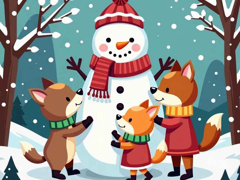 睡前故事雪人与狐狸，雪人和兔子的睡前故事