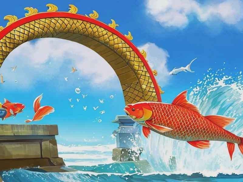 睡前故事小鲤鱼跳龙门完整版 故事书小鲤鱼跳龙门完整版
