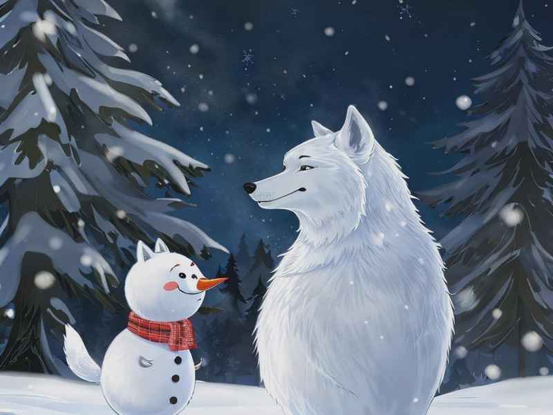 睡前故事雪人与狐狸，雪人和兔子的睡前故事