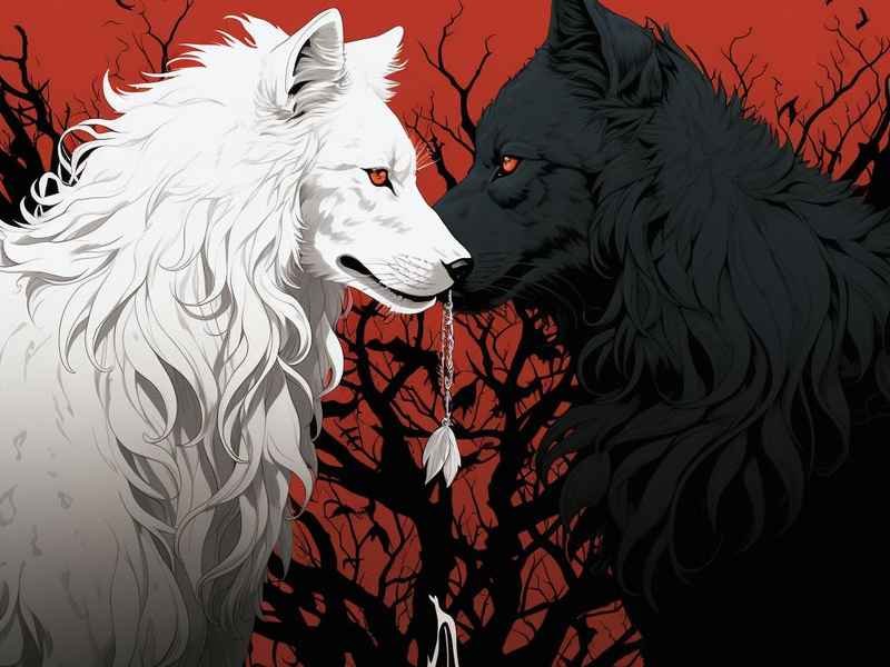 睡前故事黑兔与白兔 - 黑兔与白兔绘本故事