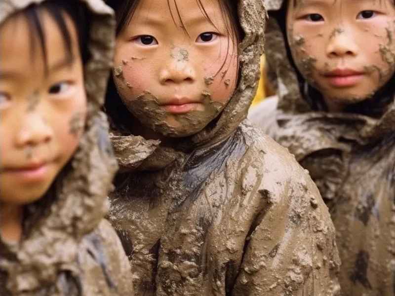 玩尼讲恐怖故事，边讲恐怖故事边玩泥