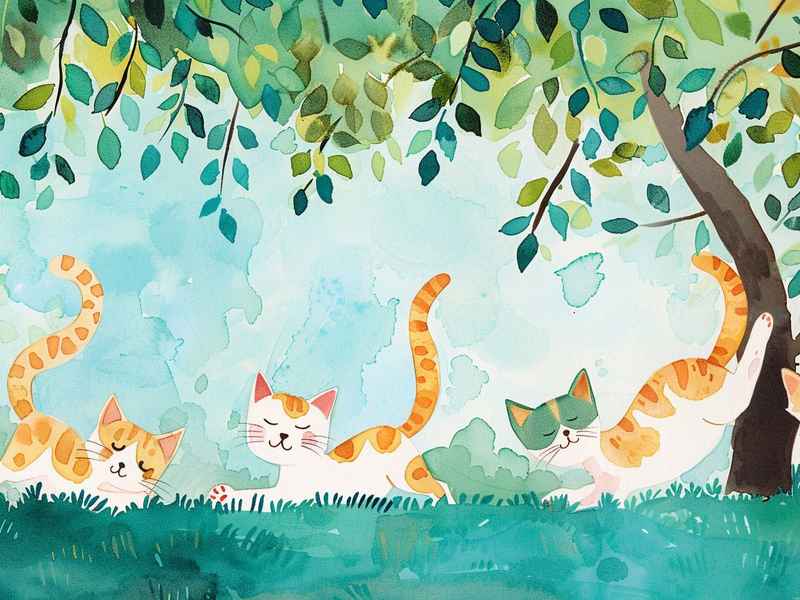 小猫插画作品 小猫插画作品图片 小猫插画作品 小猫插画作品图片