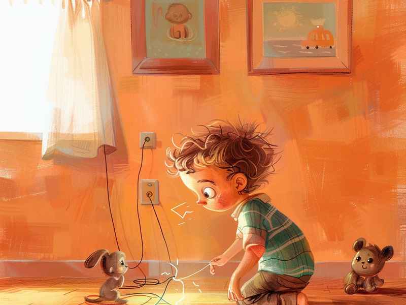 幼儿插座安全故事（幼儿插座安全故事图片）