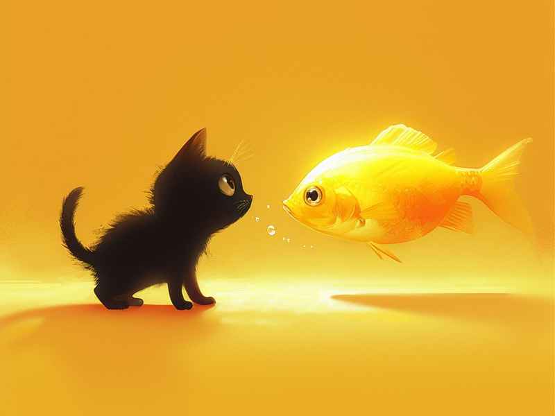 猫咪和鱼的故事、猫咪和鱼的故事绘本 猫咪和鱼的故事、猫咪和鱼的故事绘本