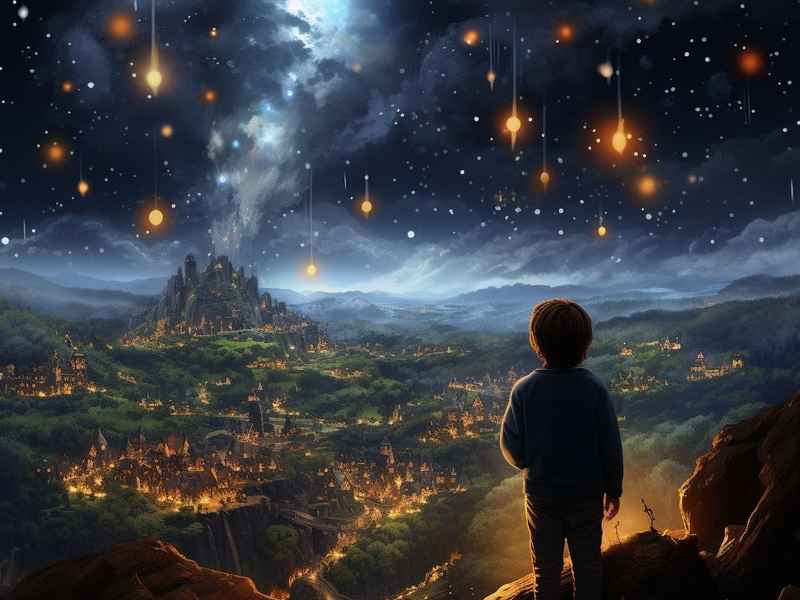 流星下的童话，流星下的童话歌词