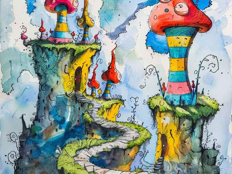 儿童童话画、儿童童话绘画作品 儿童童话画、儿童童话绘画作品