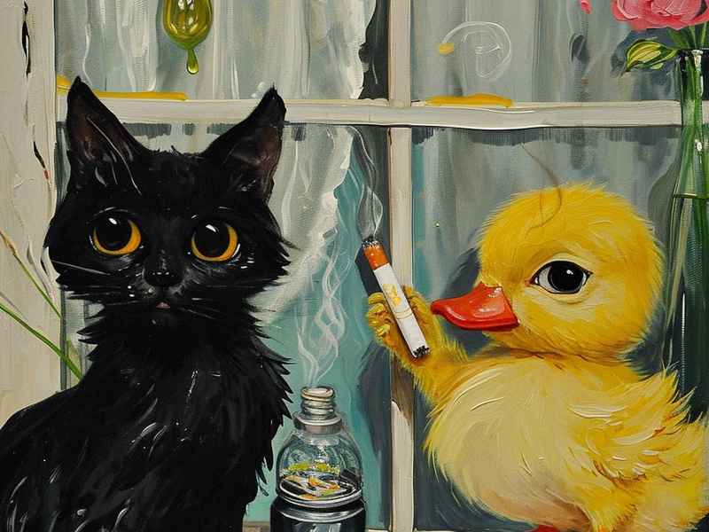 猫和鸭子的童话故事作文 小猫与鸭子的故事作文