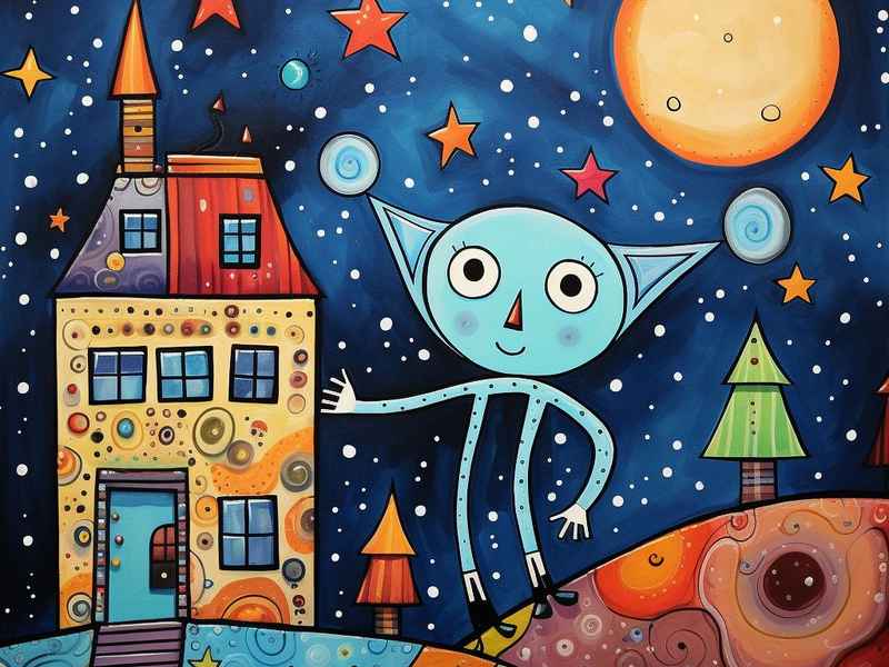 儿童童话绘画，儿童童话绘画作品图片