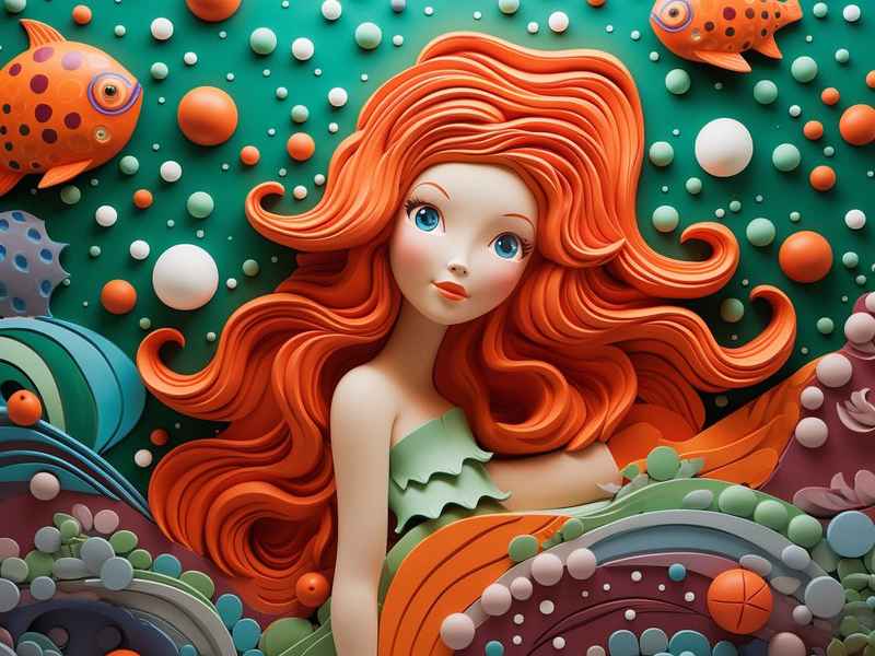 海的女儿童话故事立体作品、海的女儿童话简介