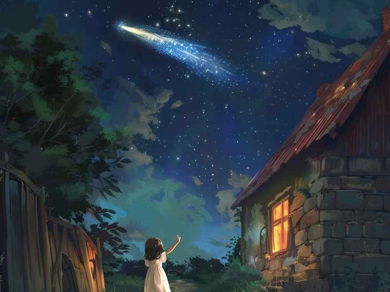 关于流星的绘本故事、关于流星雨的绘本故事